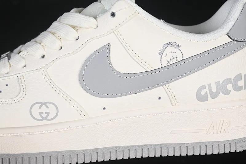 All categories Nk Air Force 1 Air Force series Nk Air Force 1 Low Air Force low top Nike Air Force 1'07 Low Gucci co-branded grimace beige Air Force 1 low top casual sneakers QW5836-024